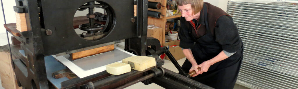 Besuch der Lithographie Werkstatt Eichstätt
